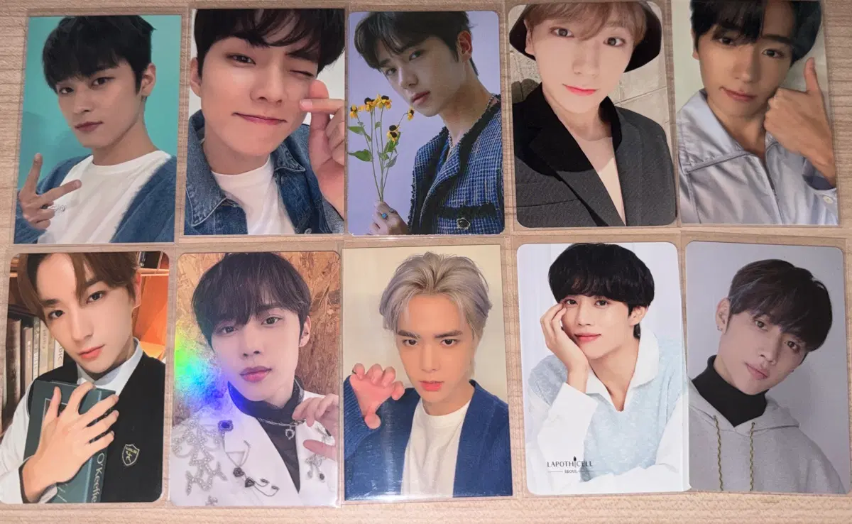 tbz theboyz 더보이즈 현재 선우 주연 영훈 큐 포카 일괄 양도합니다!!