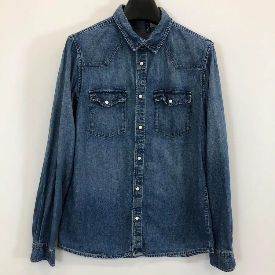 H&M 흐앤므 웨스턴 데님셔츠 M
