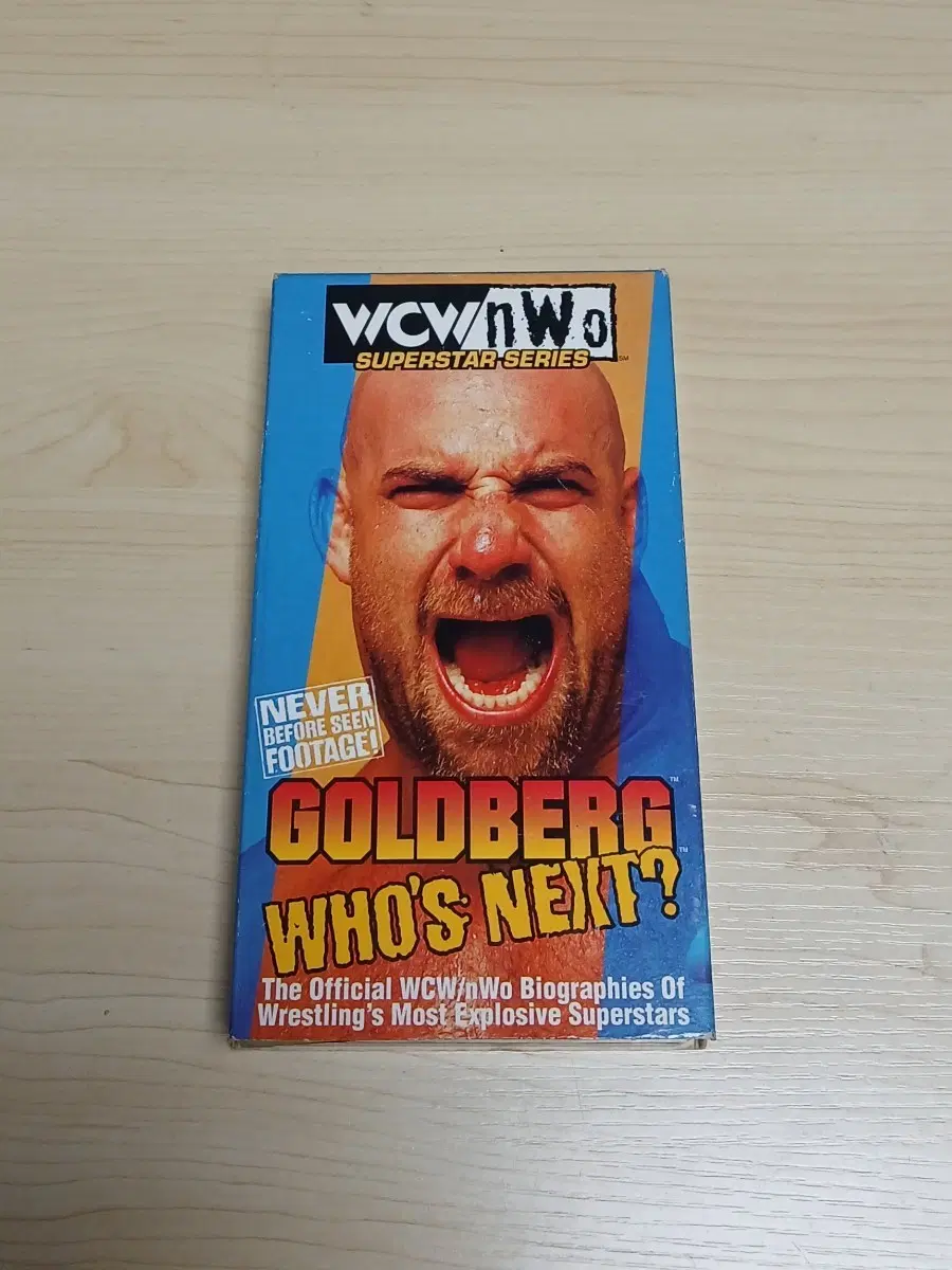미국판 WWE WCW NWO 프로레슬링 골드버그 의 모든 것 후스 넥스트 비디오 테이프