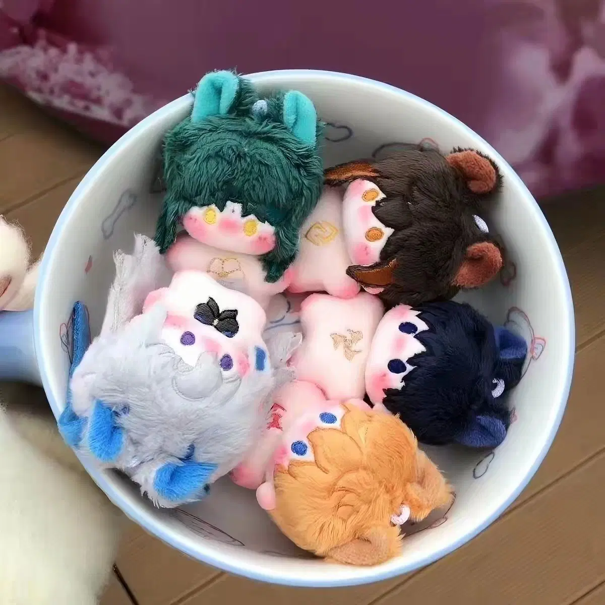 원신 소,종려,느비여트, 모자/스카라무슈/방랑자, 타르탈리아 5cm 인형