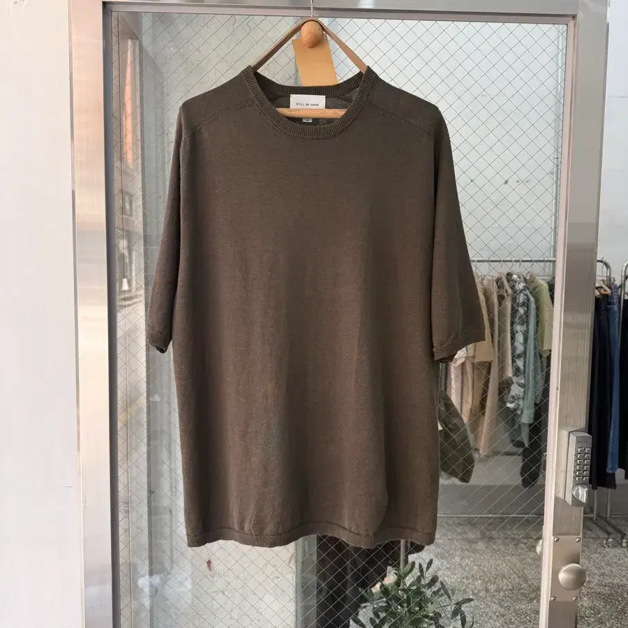 STILL BY HAND Linen Knit Half Sleeve