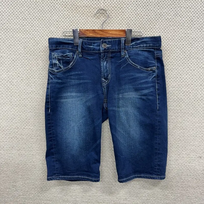 버커루 스판 데님 반바지 32인치 D08890