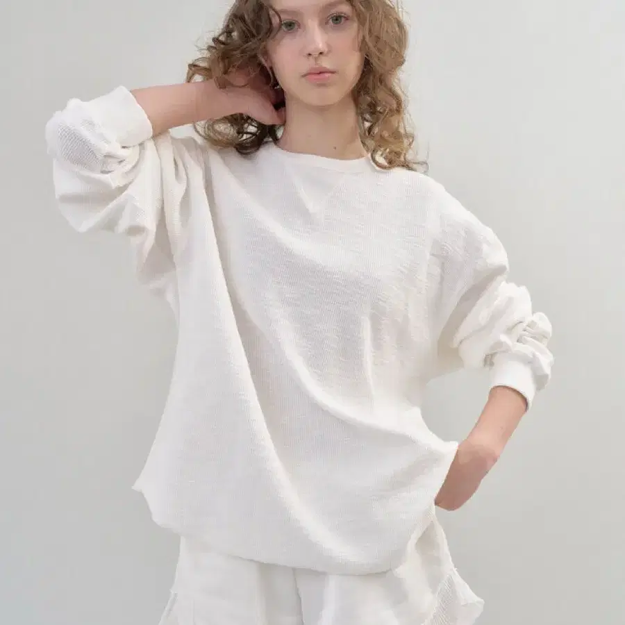헤더먼트 mermaid lace shorts (white)