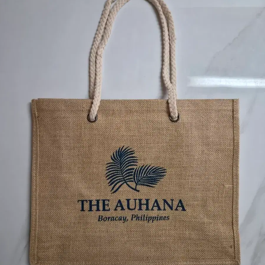 AUHANA 럭셔리 리조트_황마 빅 토트백