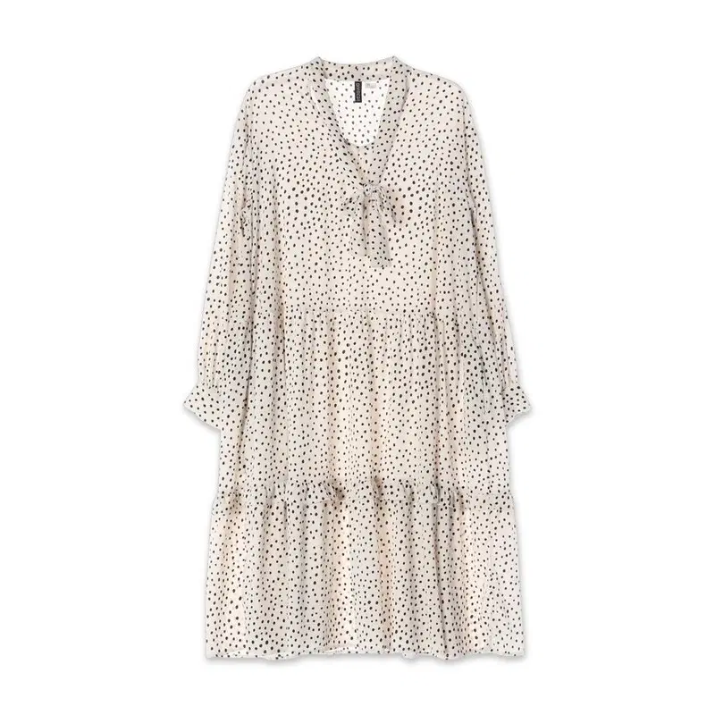 H&M (WOMEN - M) 폴리 도트 패턴 원피스