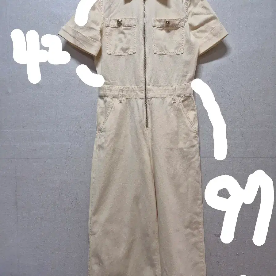 마쥬 집업 점프수트