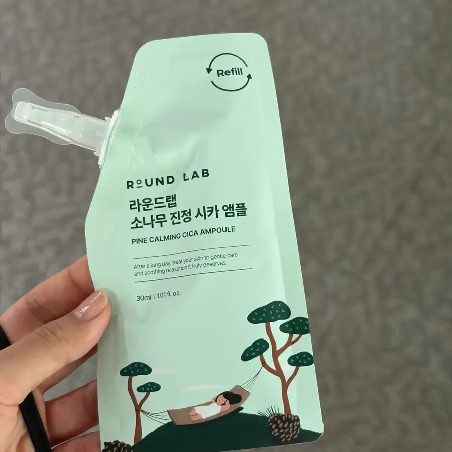 라운드랩 소나무 진정 시카 앰플 30ml 리필용