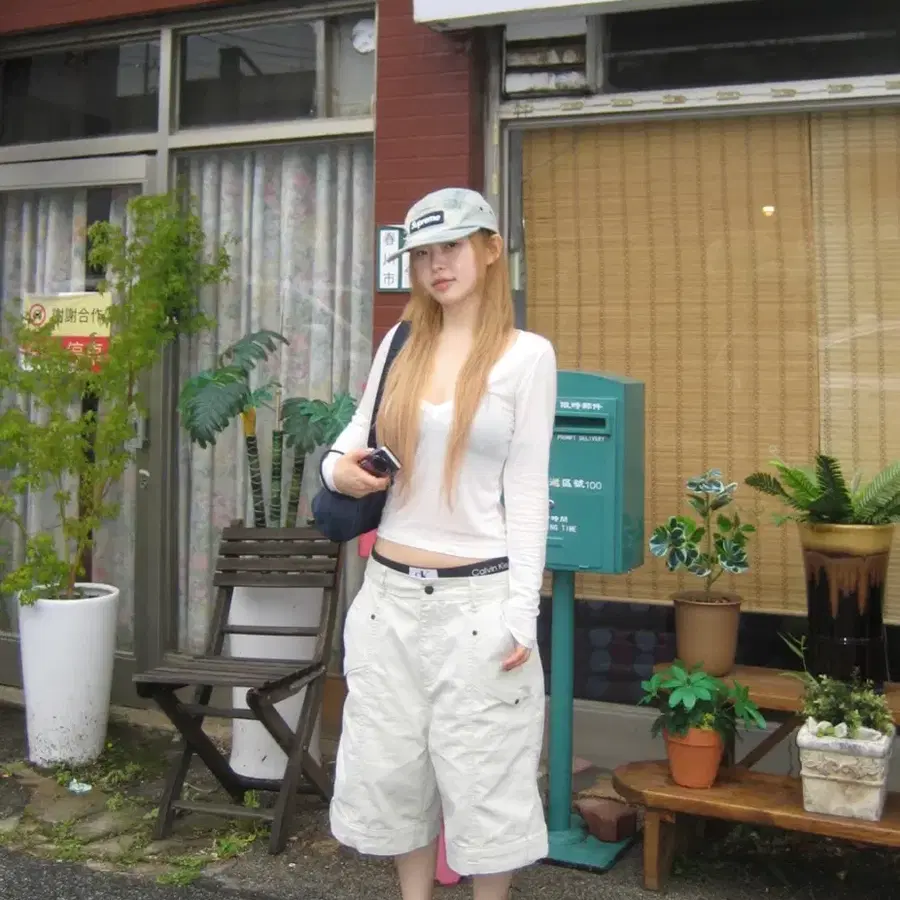 아워캐비넷 rivet bermuda pants s