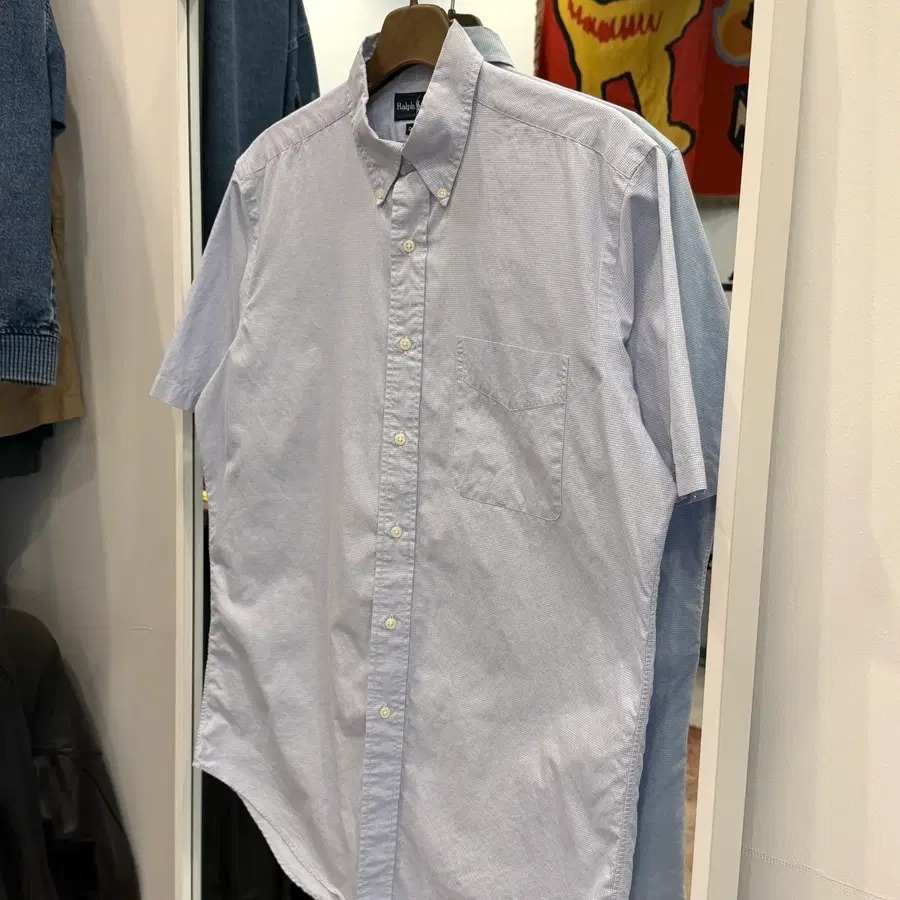 00s Polo ralph lauren 폴로 랄프로렌 잔체크 반팔 셔츠