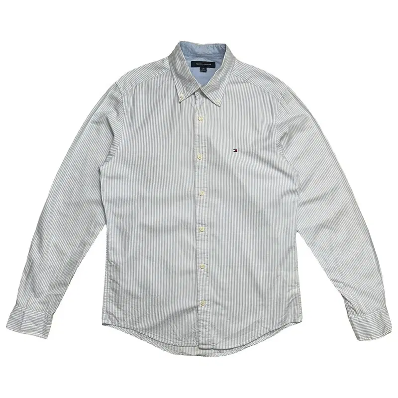 TOMMY HILFIGER 스트라이프 셔츠 스카이블루 S