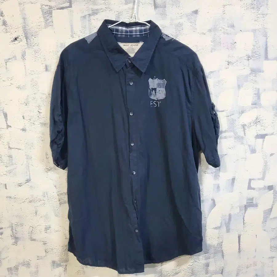 DKNY JEANS 디케이앤와이 코튼 반팔 셔츠 XL