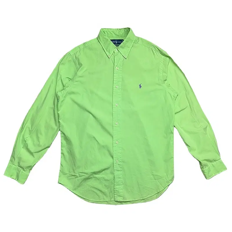 PO\LO RALPH LAUREN 네온그린 옥스포드 셔츠 M