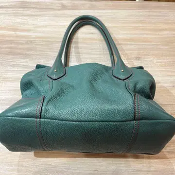 란셀 가죽 숄더백 태슬 그린