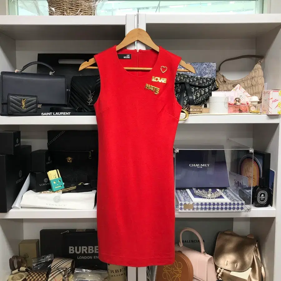 [ MOSCHINO ] 모스키노 레드 원피스