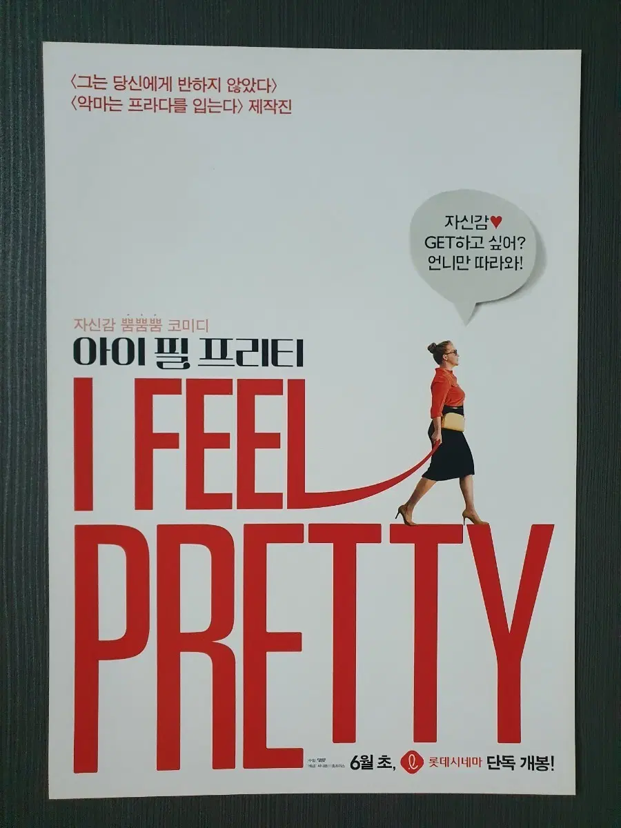 아이 필 프리티 영화 전단지 팜플렛 A4