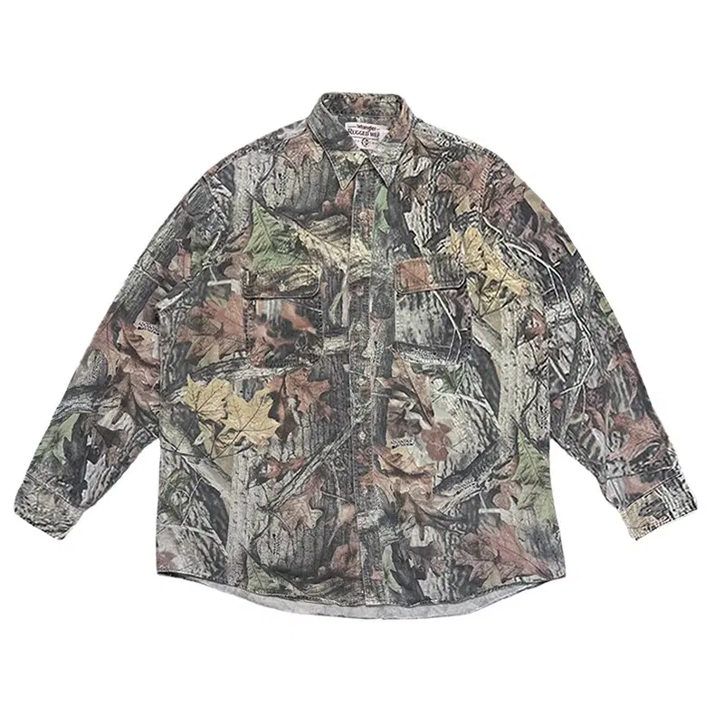 WRANGLER 90's 빈티지 러기더 웨어 트리카모 셔츠 OS