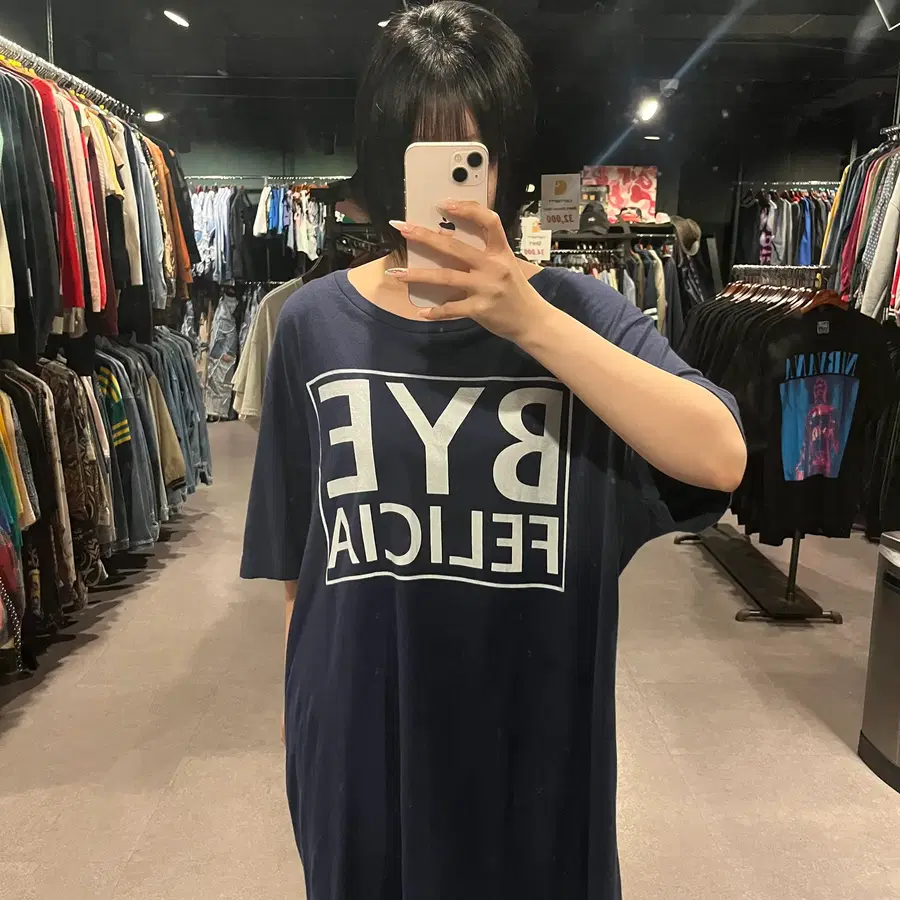 (847) VTG 빈티지 래터링 프린팅 반팔 티셔츠