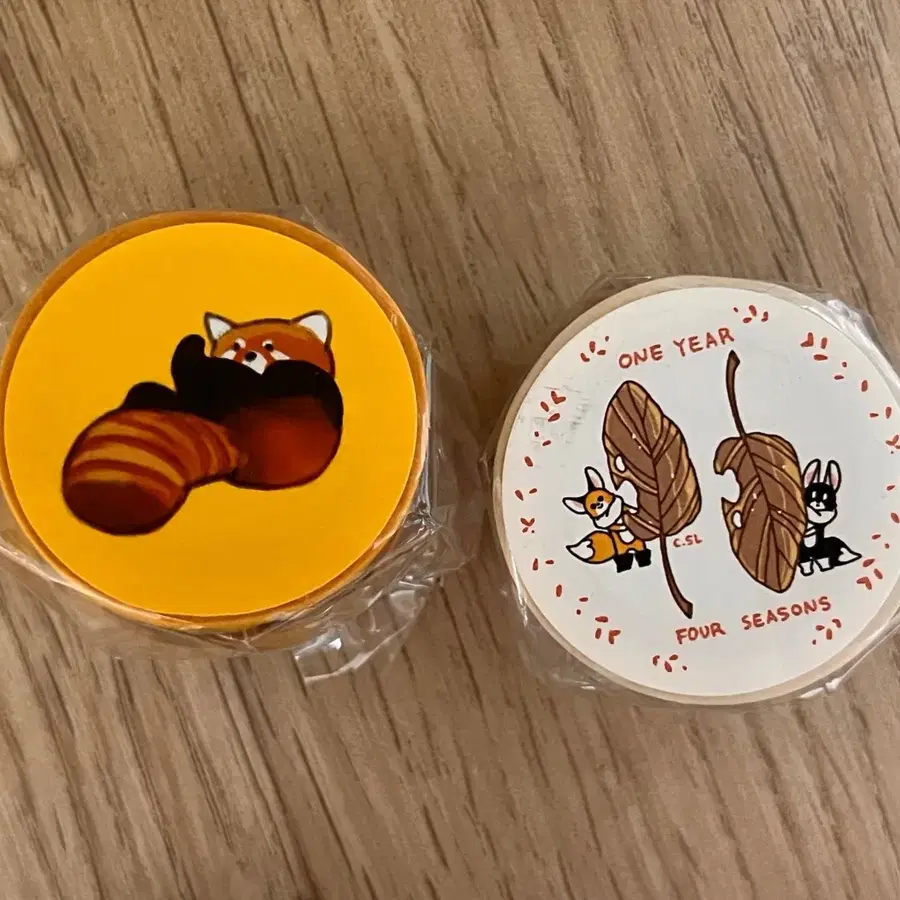 마스킹테이프 일괄 랫서팬더 레서판다 여우 사계절 마테 다꾸