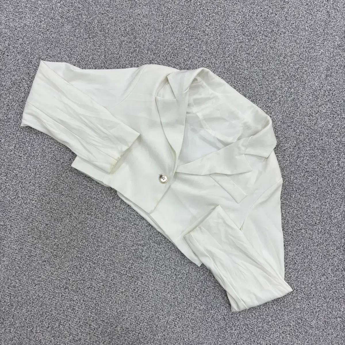 실측확인 빈티지 여성 크롭 블레이저 0715J2