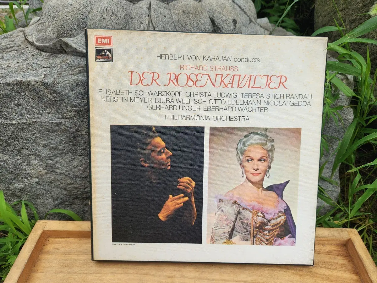 수입LP/ 카라얀.리하르트 슈트라우의 오페라 <장미의 기사 (Der Rosenkavalier)> 4LP