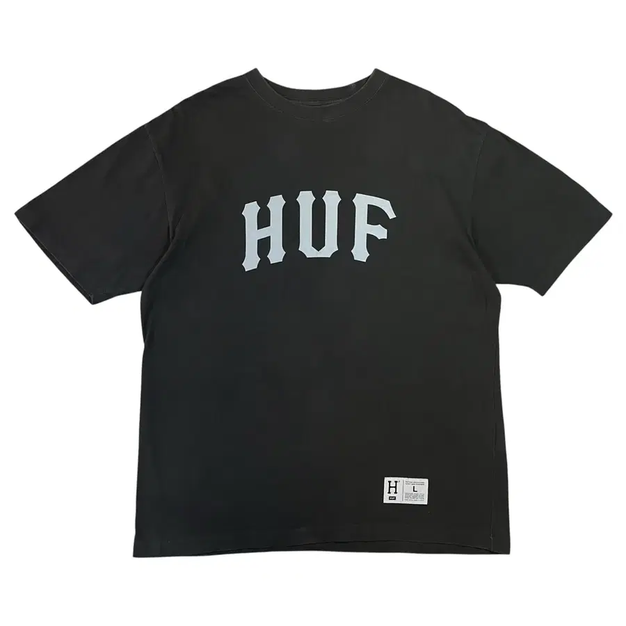 HUF 반팔티 블랙 L사이즈