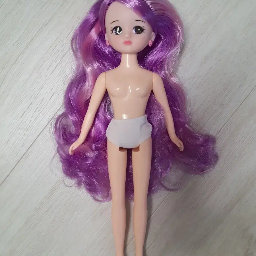 원앤원 체리 보라색 롱 헤어 인형