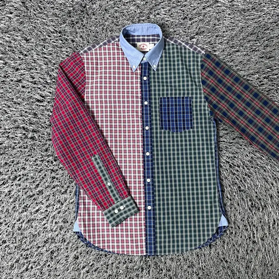 Brooks Brothers 브룩스브라더스 배색 체크 셔츠 남방
