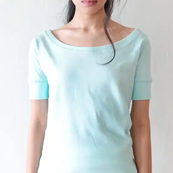 샵페어리 rib half top(mint)