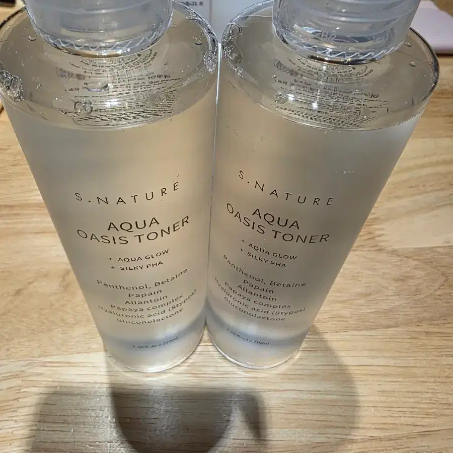 에스네이처 아쿠아 오아시스 토너 210ml x 2개 미개봉 새상품