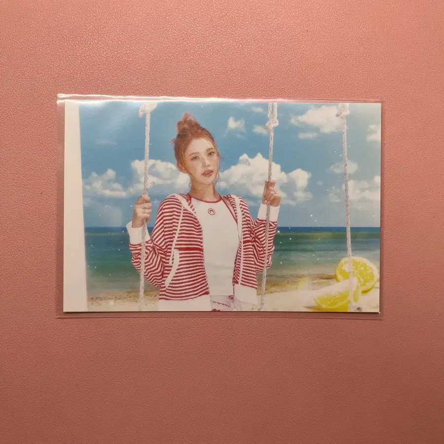 하츠투하츠 레몬탱 beach 버전 앨범 에이나 엽서
