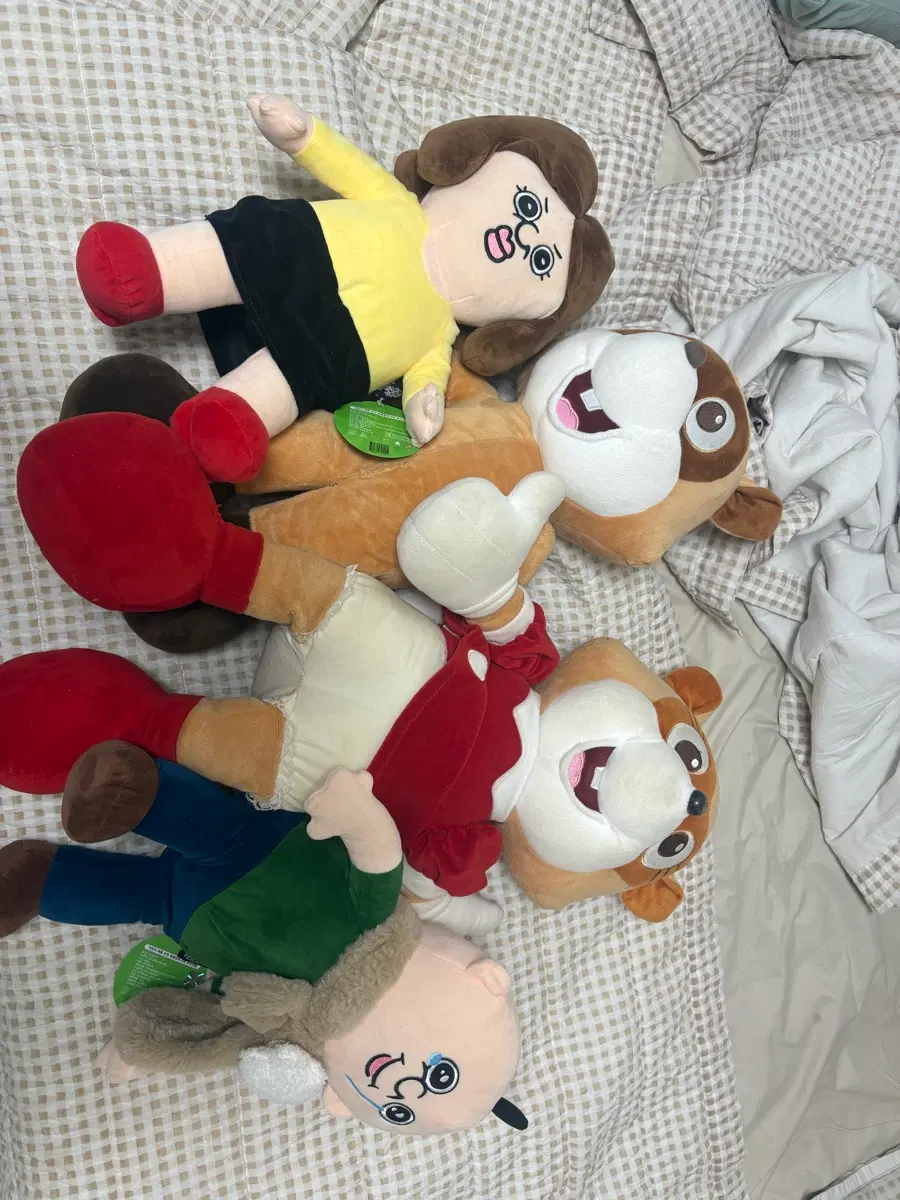 롯데월드 너구리 인형 + 캐릭터 인형 일괄 판매