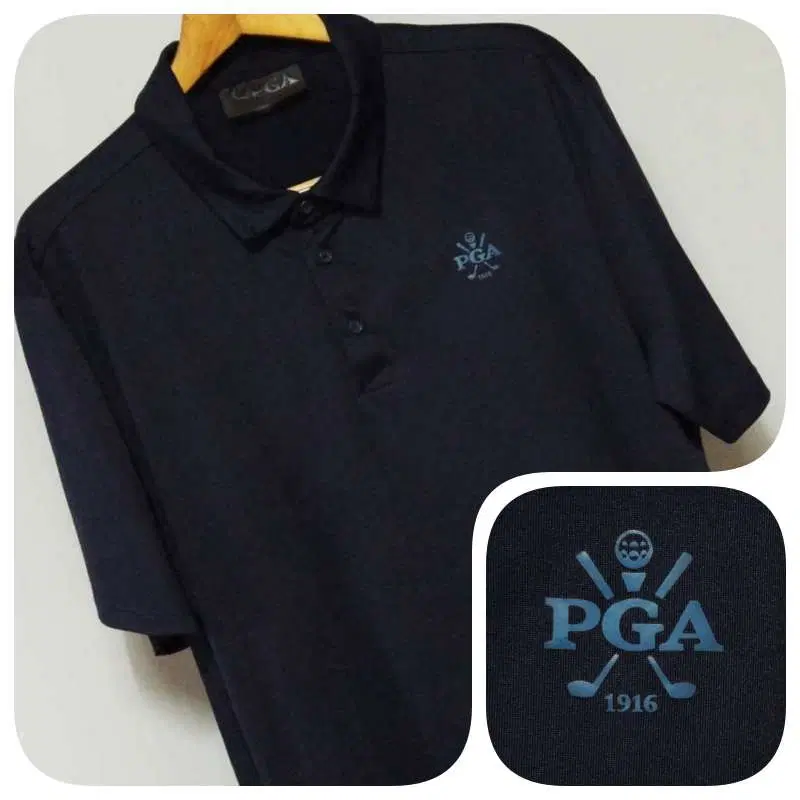 PGA 네이비 기능성 골프 PK티셔츠 남성110