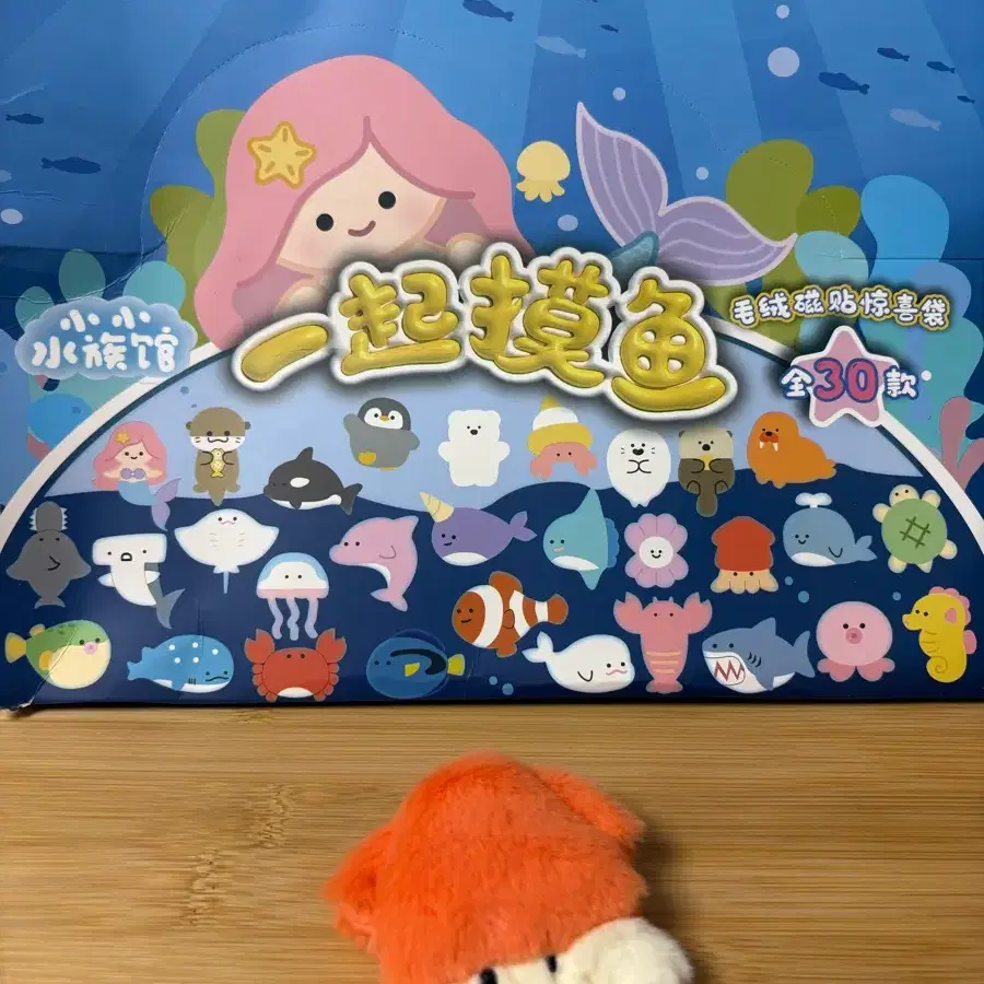 해양동물 마그넷키링 오징어