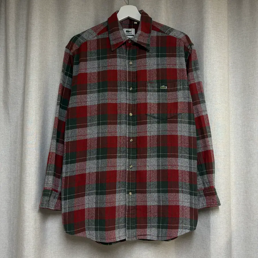 라코스테 헤링본 체크 플란넬 셔츠 3