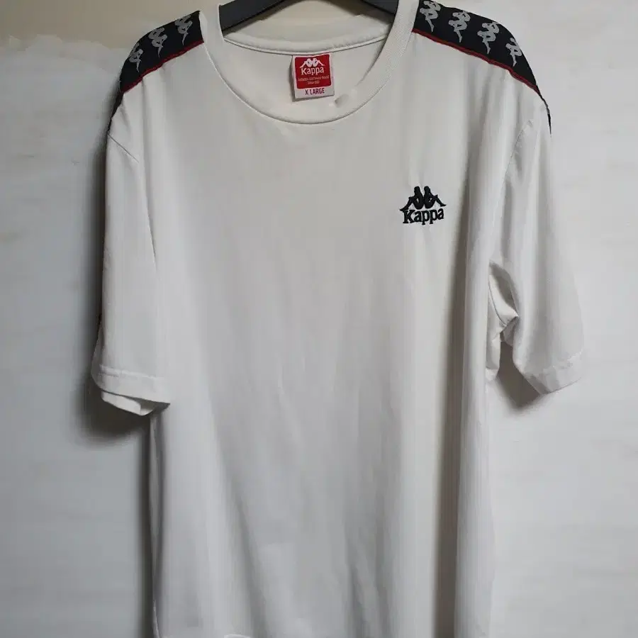 카파 Kappa 화이트 반팔 티셔츠 XL