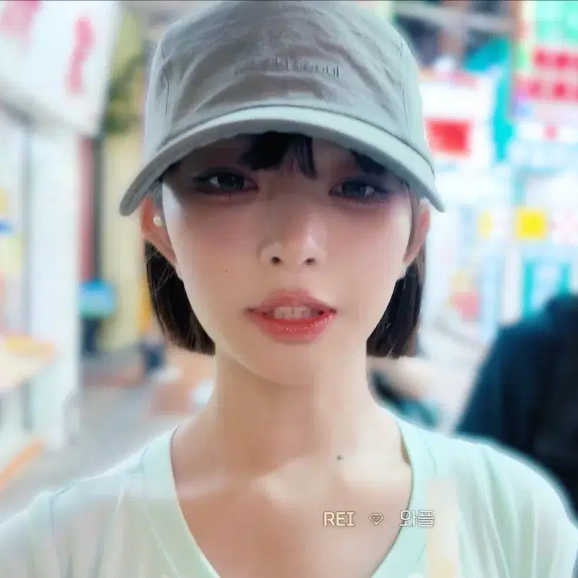 미세키서울 Hotfix logo ball cap GREY