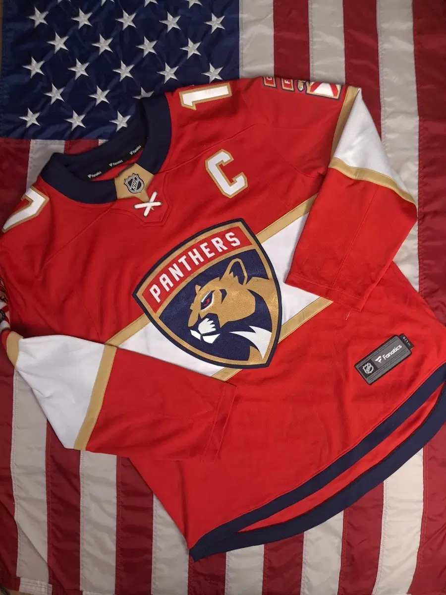 새제품 오리지날 NHL X 파나틱스  하키져지