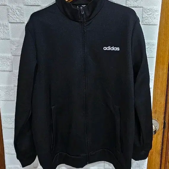 아디다스 사이드라인 져지 자켓 블랙 XL