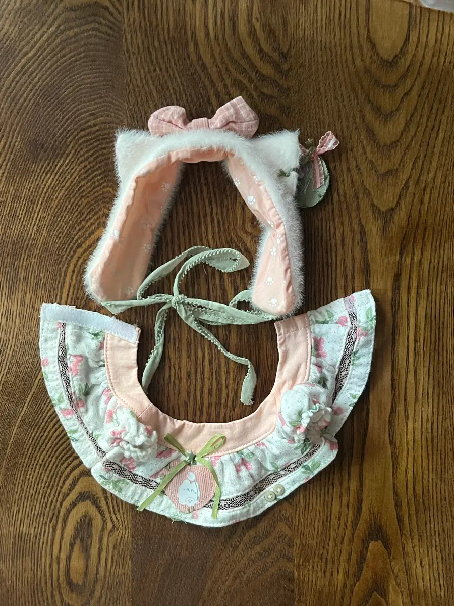고양이 핑크토끼 인형옷 20cm