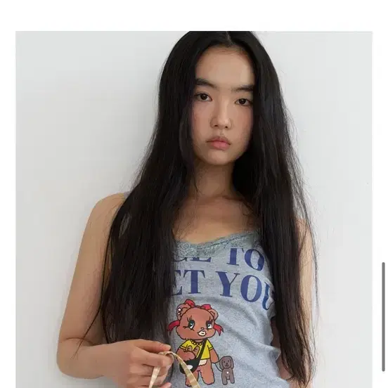 프롬비기닝 코이세이오 곰돌이 프린팅나시 y2k 모리걸 아오이유우 빈티지