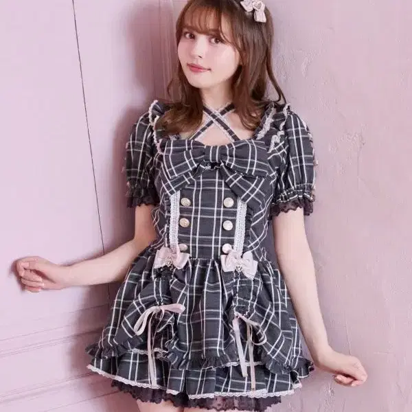 LIZ LISA 리즈리사 더블 드로스트링 반팔 셋업