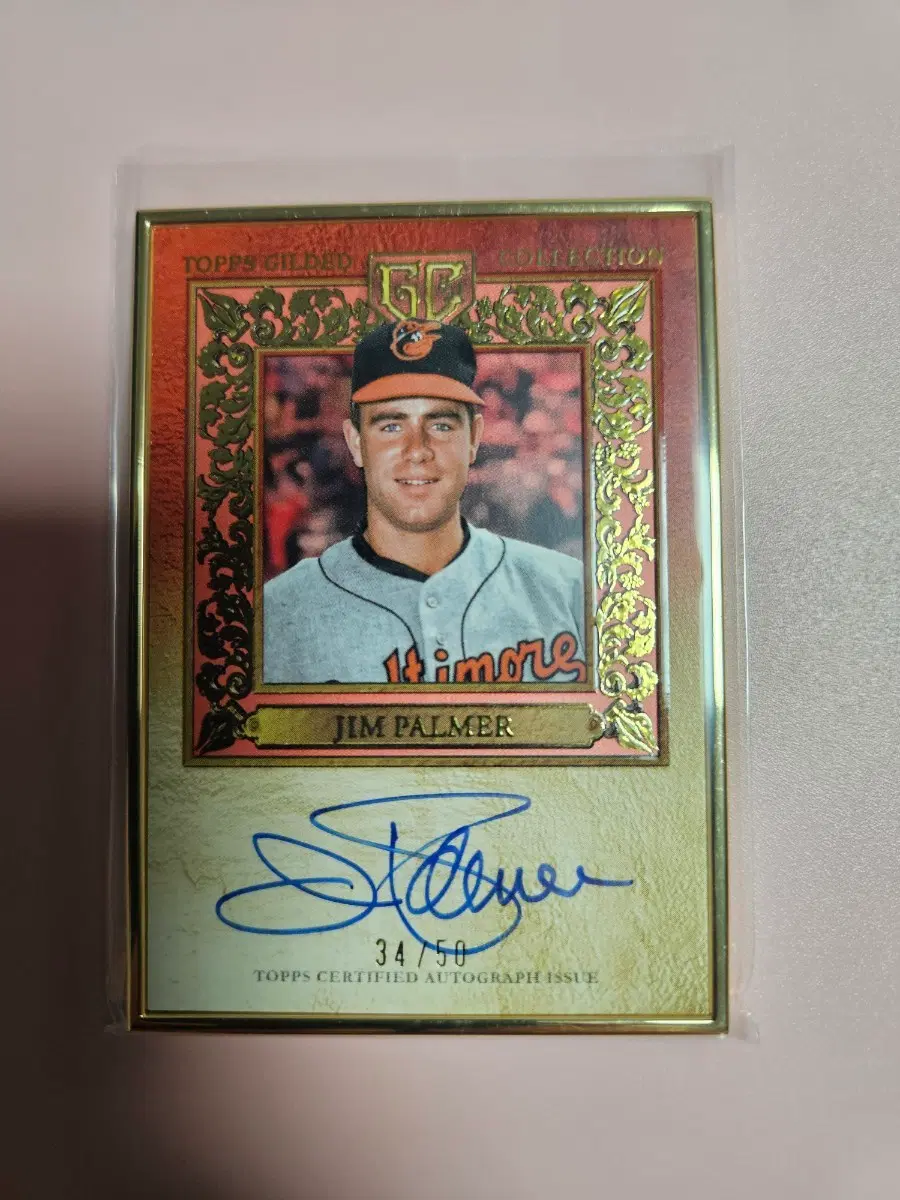 볼티모어 HOF)짐 파머 2025 Topps Gilded 프레임 오토