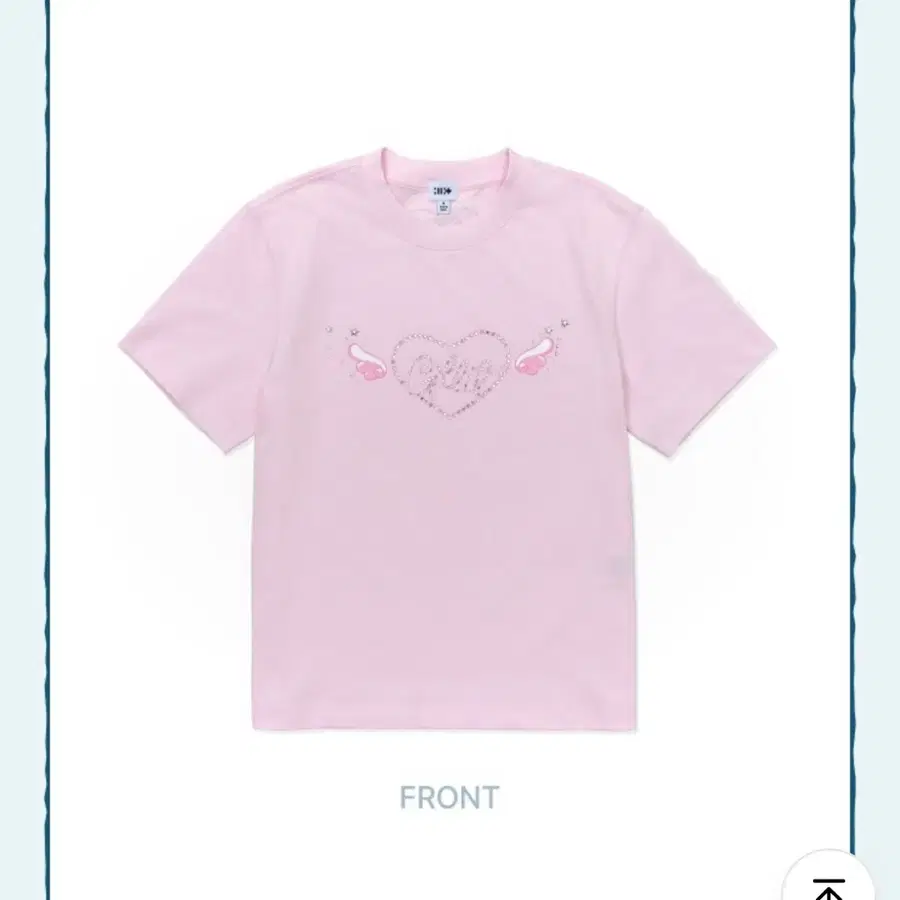 아일릿 Cubic Crop T-shirt 글리터데이 티셔츠 반팔티