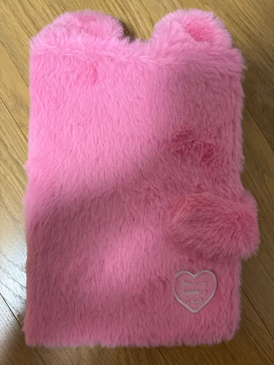 (풀구성)토끼지킴이 복실이 털바인더 핑크 토끼
