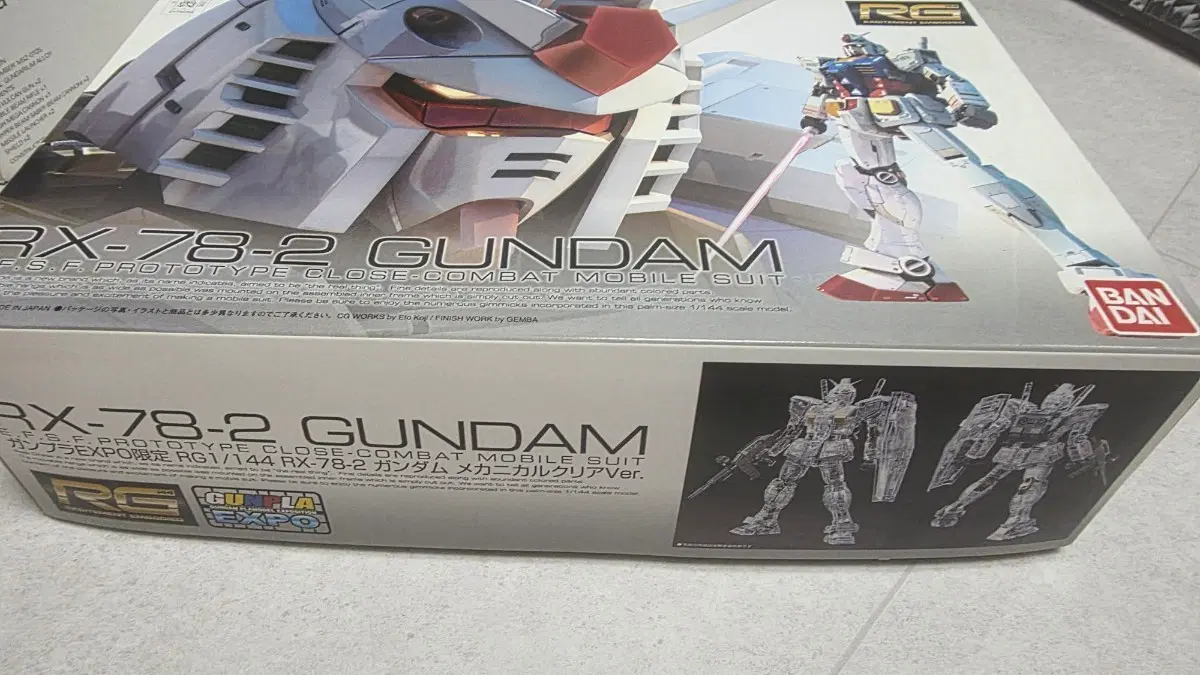 RG RX-78-2 건담 메카니컬 클리어 Ver.