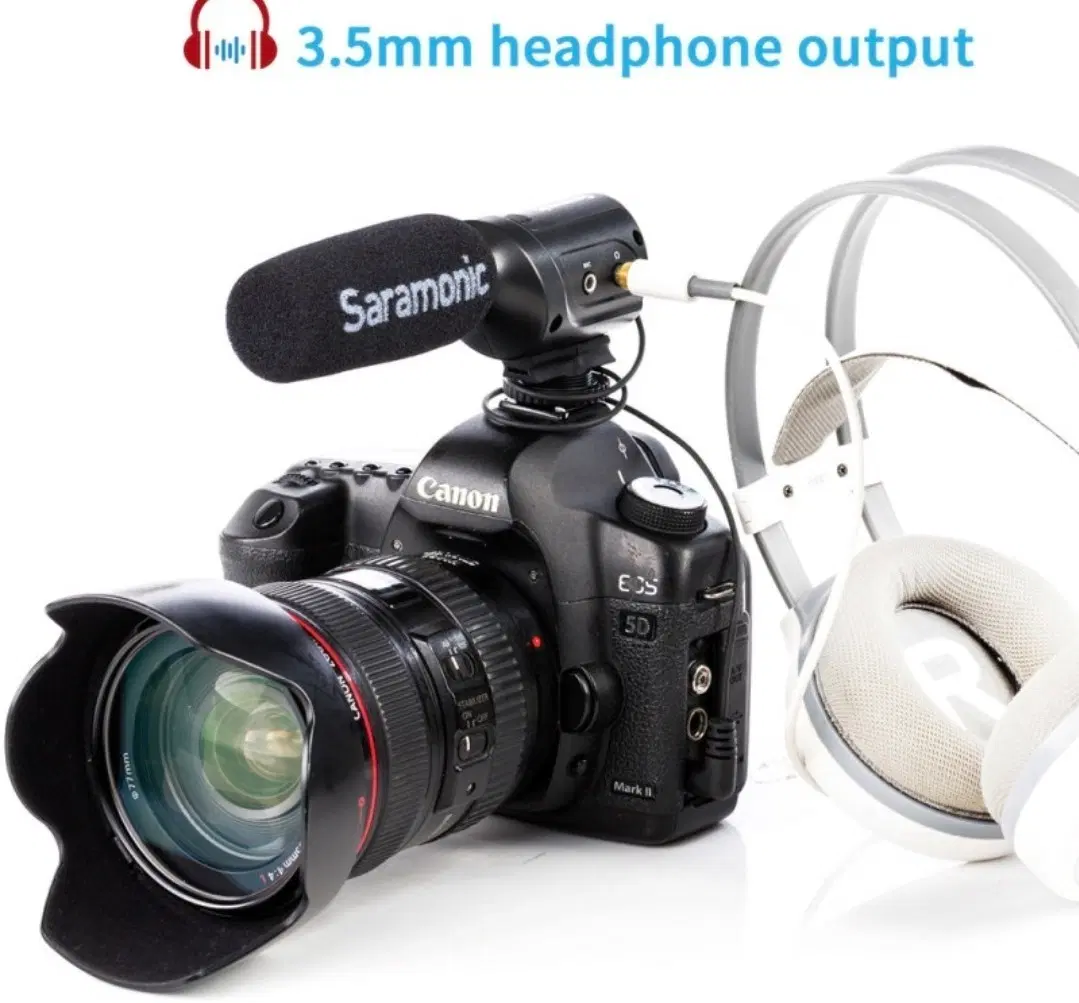 사라모닉(Saramonic) SR-M3 카메라 지향성 콘덴서 샷건 마이크