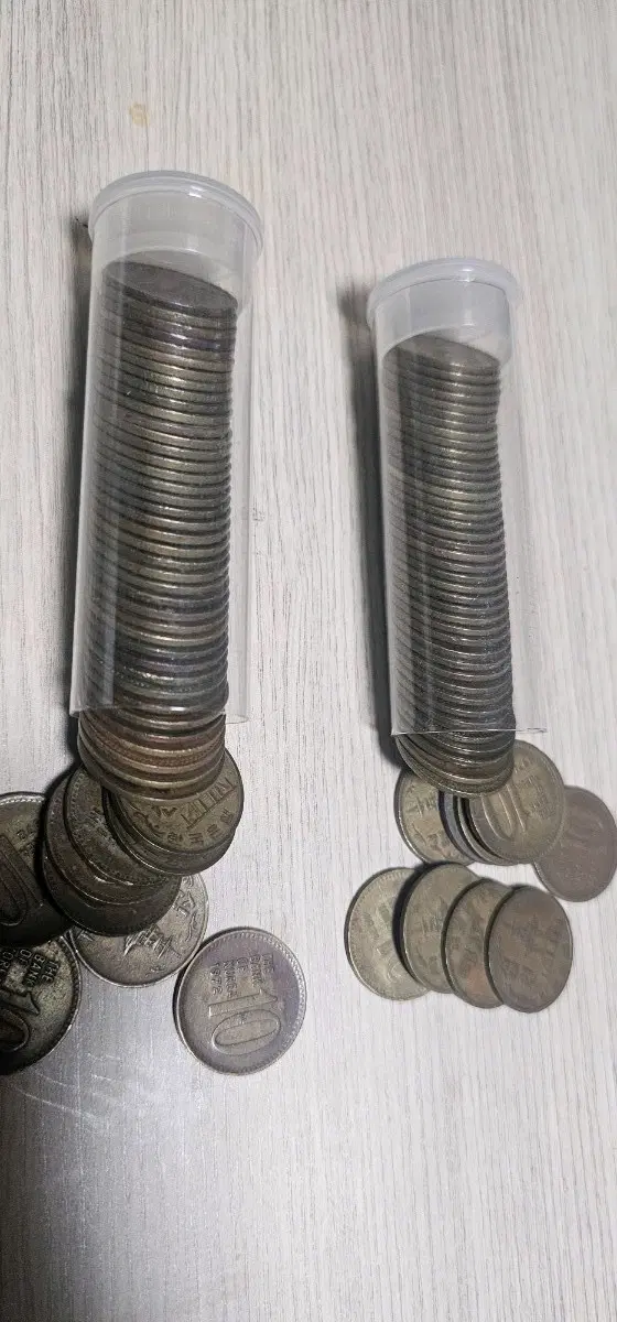 1971년,1972년 구동전 10원 일괄