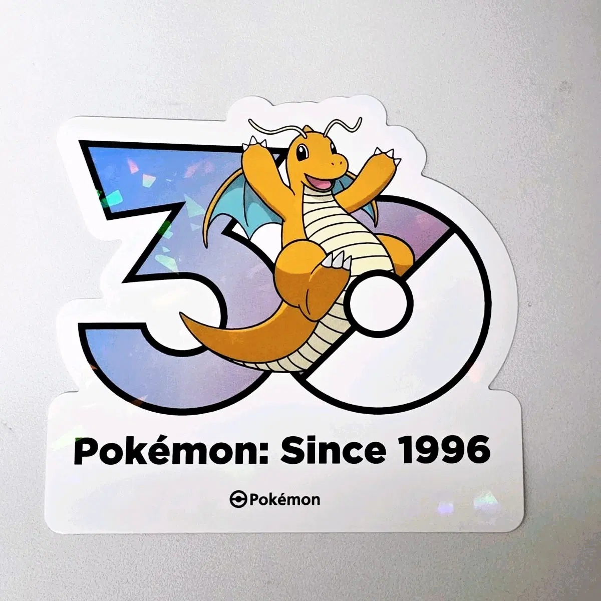 포켓몬 30주년 기념 스티커 망나뇽 포켓몬스터