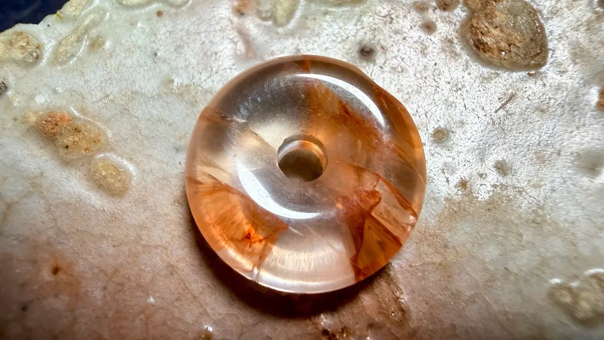 No.5927 천연 레드힐러 헤마토이드 목걸이용 팬던트 9.4ct