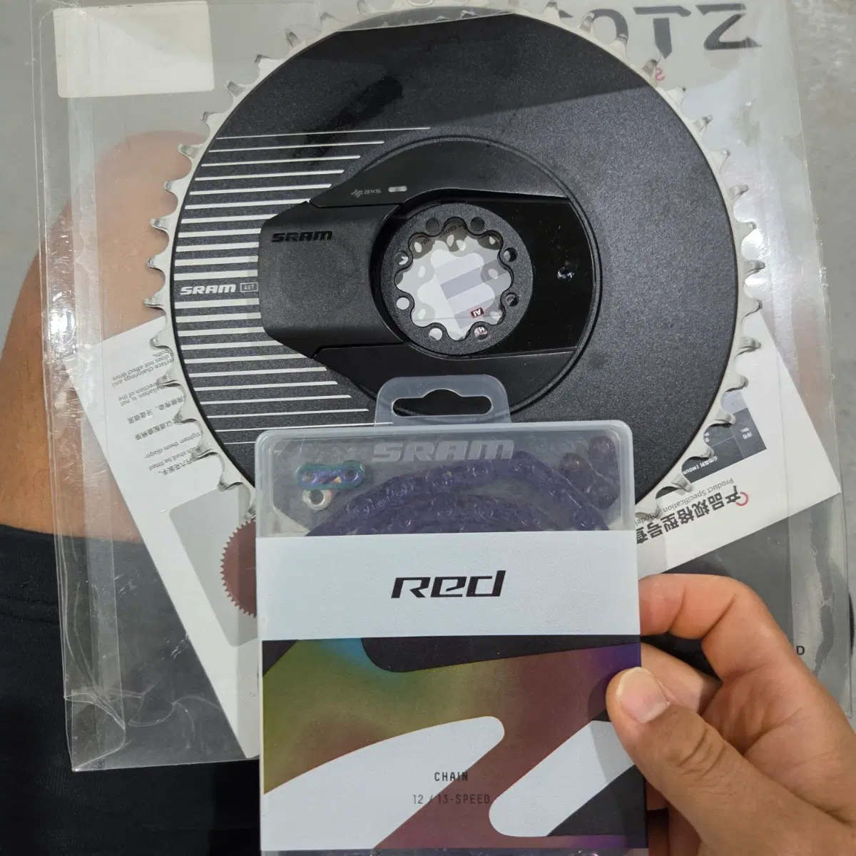SRAM RED 파미체인링48t 미사용 새제품